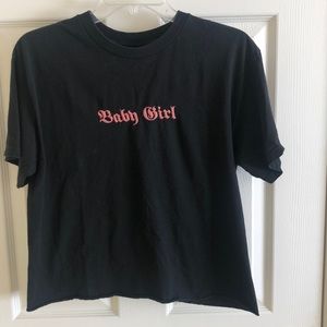 Brandy Melville John Galt black shirt